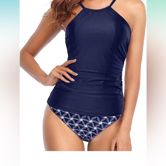 Tempt Me Two Piece Tankini Swimsuit - Picture 1 of 3